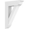 Ekena Millwork Standard Traditional Architectural Grade PVC Bracket with Traditional Ends, 5"W x 24"D x 32"H BKTP05X24X32TRA01 - alternate 1